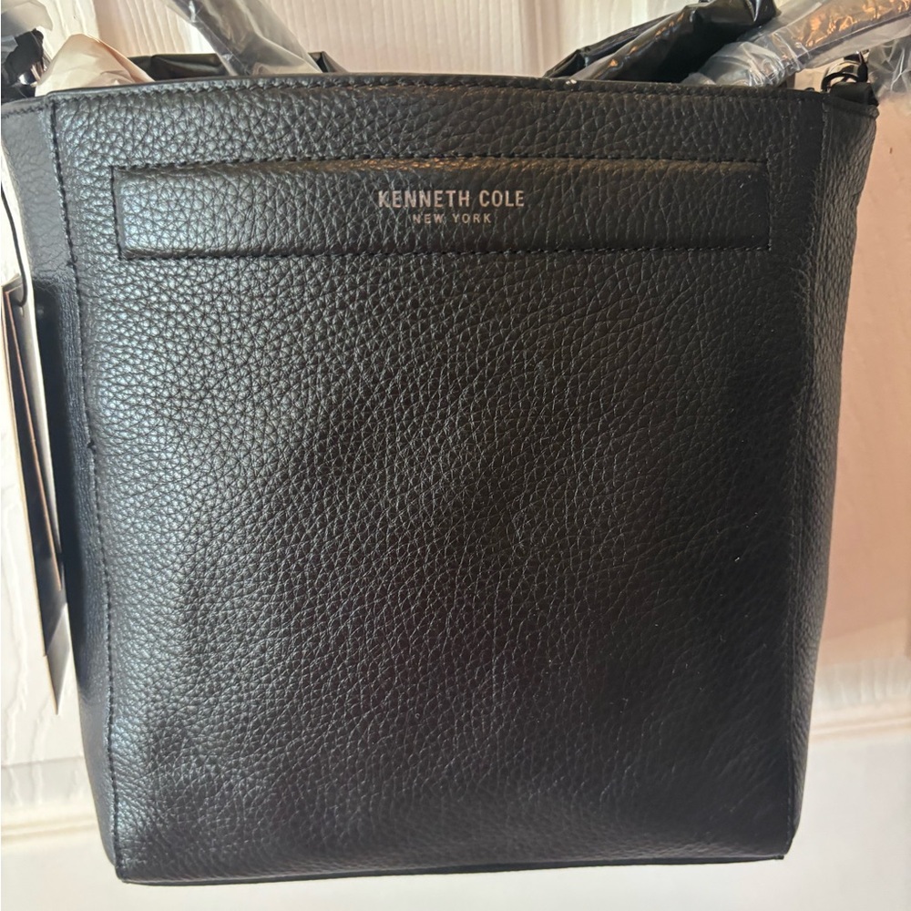Kenneth Cole Black Barrow Shoulder Bag